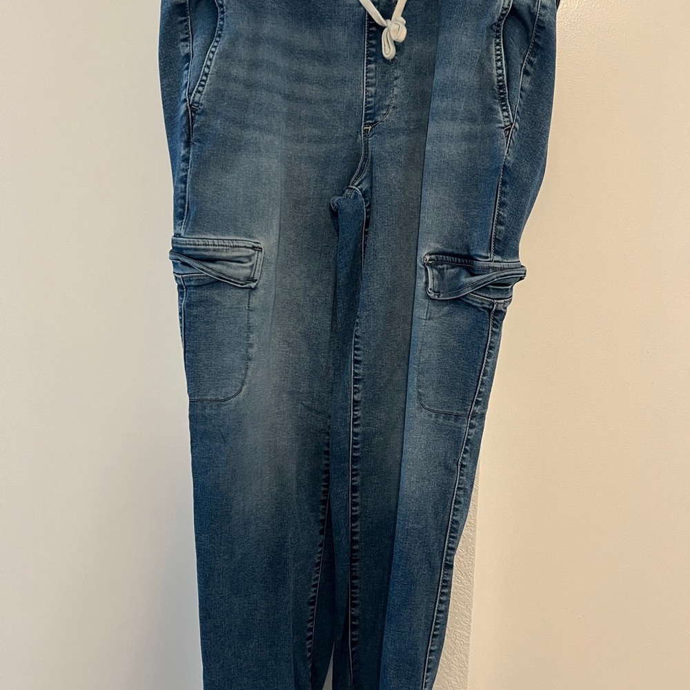 Torrid Blue Denim Joggers with Drawstring